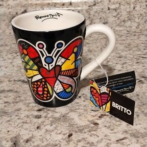 BRITTO BUTTERFLY MUG 2009 NWT